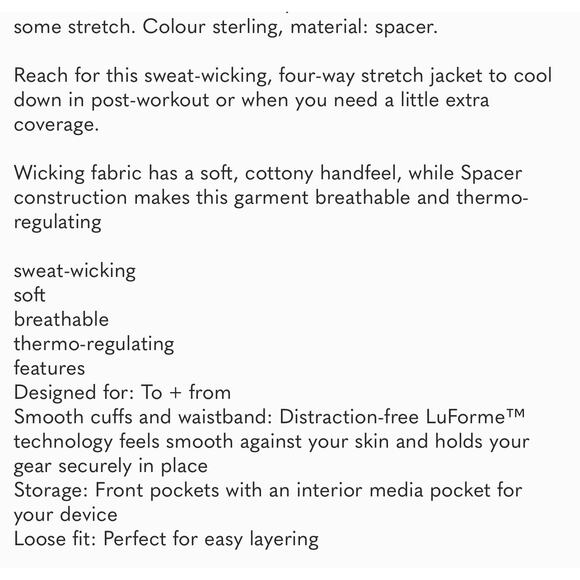 Lululemon Full Zip Shape Expression Jacket - Picture 8 of 8